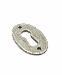 Pewter Oval Escutcheon