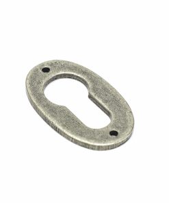 Pewter Oval Euro Escutcheon