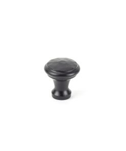 Black Hammered Cabinet Knob - Small