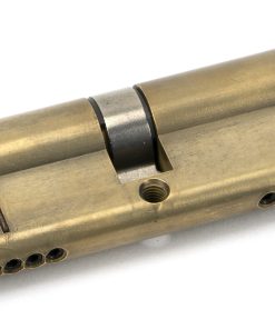 Aged Brass 40/40 5pin Euro Cylinder KA
