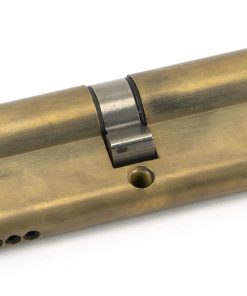 Aged Brass 45/45 5pin Euro Cylinder KA