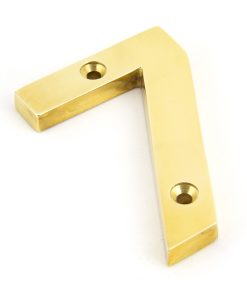 Polished Brass Numeral 7