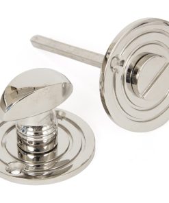 Polished Nickel Round Bathroom Thumbturn