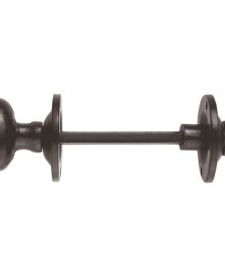 Turn & Release To Suit Bathroom Lock / Oval Turn Black Antique 38Mm