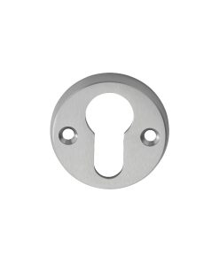 Escutcheon - Euro Profile On Face Fix Round Rose Satin Chrome 45Mm