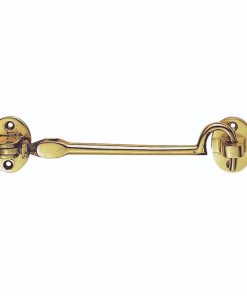 Cabin Hook - Heavyweight (Silent Pattern) Polished Brass 254Mm