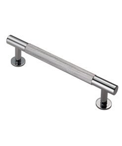 Ftd Knurled Pull Handle 128Mm C/C Polished Chrome