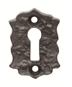 Escutcheon - Lock Profile Flever On Roseal Face Fix Black Antique 48Mm X 32Mm